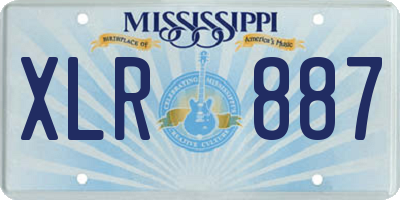MS license plate XLR887