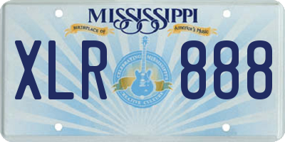 MS license plate XLR888