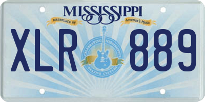 MS license plate XLR889