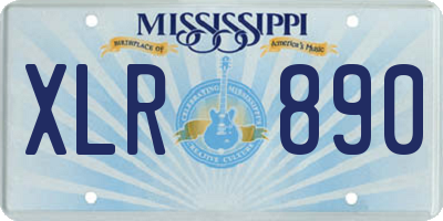MS license plate XLR890
