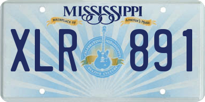 MS license plate XLR891
