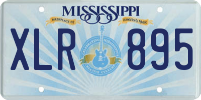 MS license plate XLR895