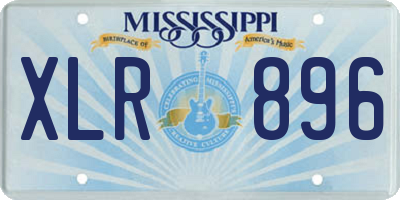 MS license plate XLR896