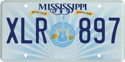 MS license plate XLR897