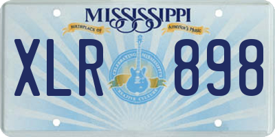MS license plate XLR898