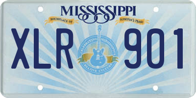 MS license plate XLR901