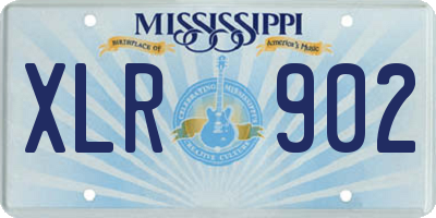 MS license plate XLR902
