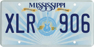 MS license plate XLR906