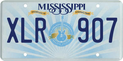 MS license plate XLR907