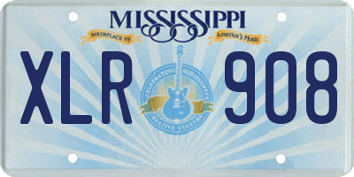 MS license plate XLR908