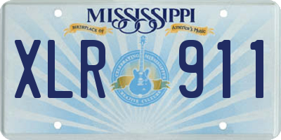 MS license plate XLR911