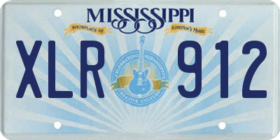 MS license plate XLR912