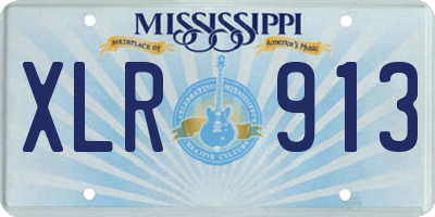 MS license plate XLR913