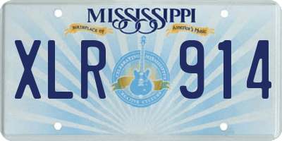 MS license plate XLR914