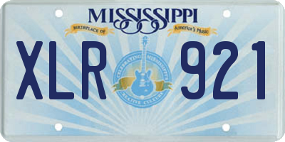 MS license plate XLR921