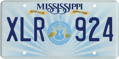 MS license plate XLR924