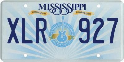 MS license plate XLR927