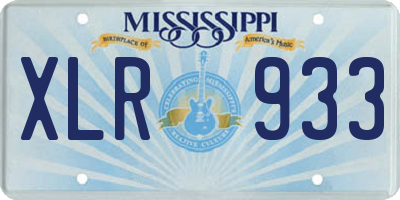 MS license plate XLR933