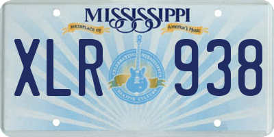 MS license plate XLR938