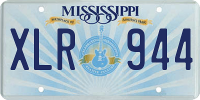 MS license plate XLR944