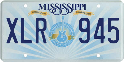 MS license plate XLR945