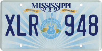 MS license plate XLR948