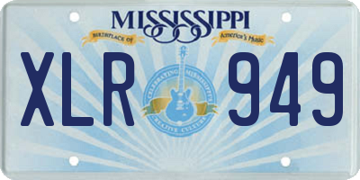 MS license plate XLR949