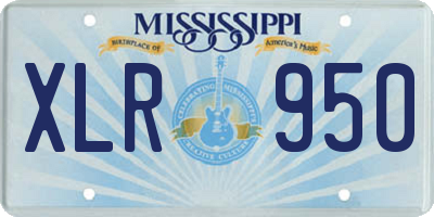 MS license plate XLR950