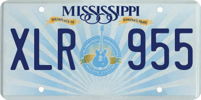 MS license plate XLR955