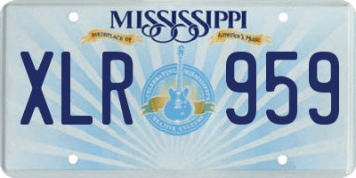 MS license plate XLR959