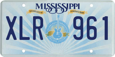 MS license plate XLR961