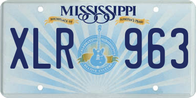MS license plate XLR963