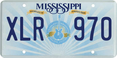 MS license plate XLR970