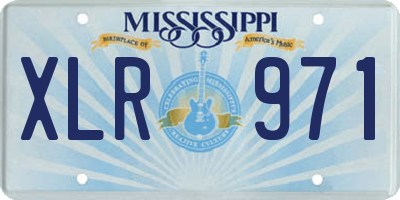 MS license plate XLR971