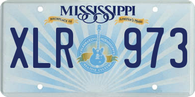 MS license plate XLR973