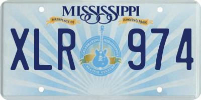 MS license plate XLR974
