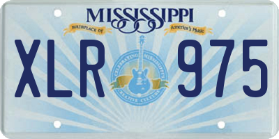 MS license plate XLR975
