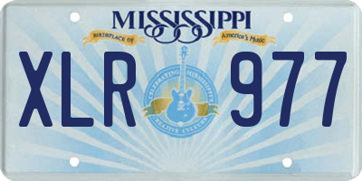 MS license plate XLR977