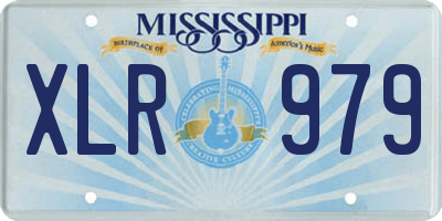 MS license plate XLR979