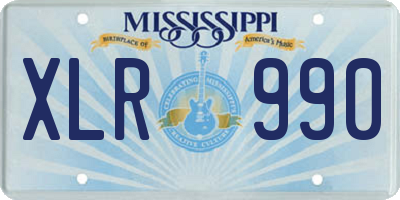 MS license plate XLR990