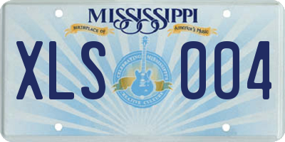 MS license plate XLS004