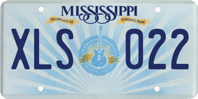MS license plate XLS022