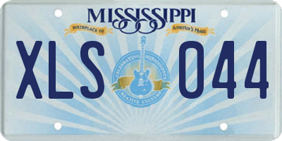 MS license plate XLS044