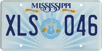 MS license plate XLS046