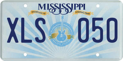 MS license plate XLS050
