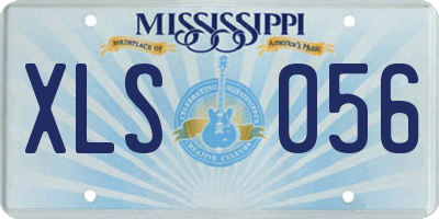 MS license plate XLS056