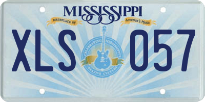 MS license plate XLS057