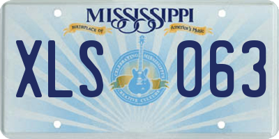 MS license plate XLS063