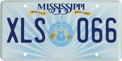MS license plate XLS066