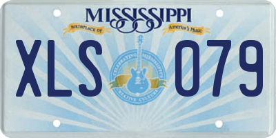 MS license plate XLS079